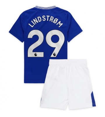 Everton Jesper Lindstrom #29 Hemmakläder Barn 2024-25 Kortärmad (+ Korta byxor)